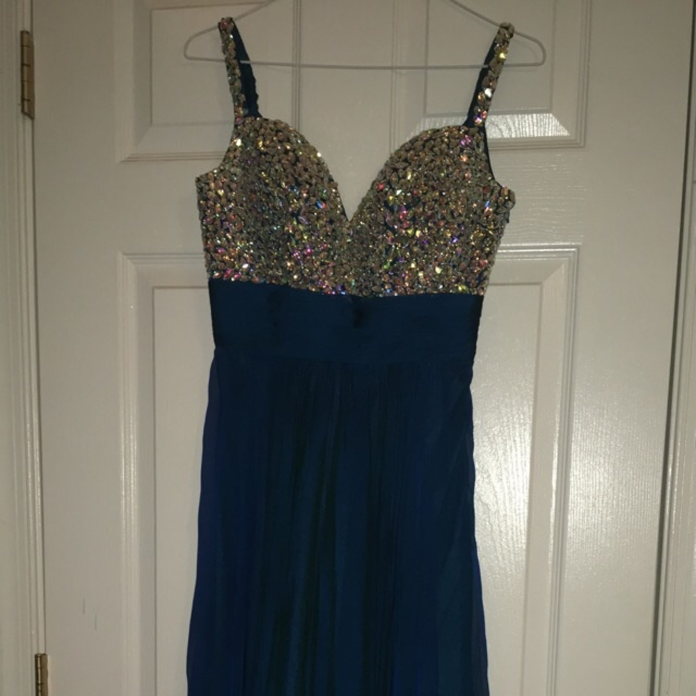 Blue/green prom dress